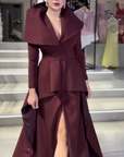 Royal "Opera" Gown with Architectural Collar