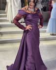 Emerald High-Neck Gown with Front Ruched Draping (Copy)
