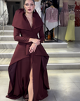 Royal "Opera" Gown with Architectural Collar