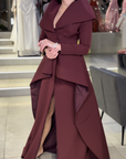 Royal "Opera" Gown with Architectural Collar