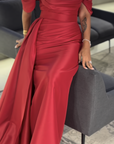 arlet Glamour Off-the-Shoulder Draped Gown