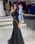 Rose High-Neck Gown with Ruched Waistline